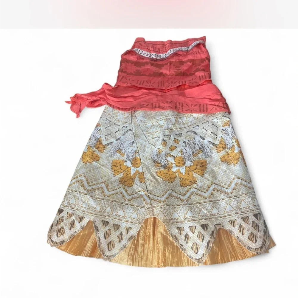 Disney Princess Moana Costume Dress by Disguise, Small 4-6x